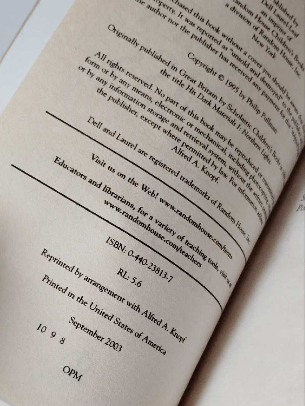 N/A philip pullman